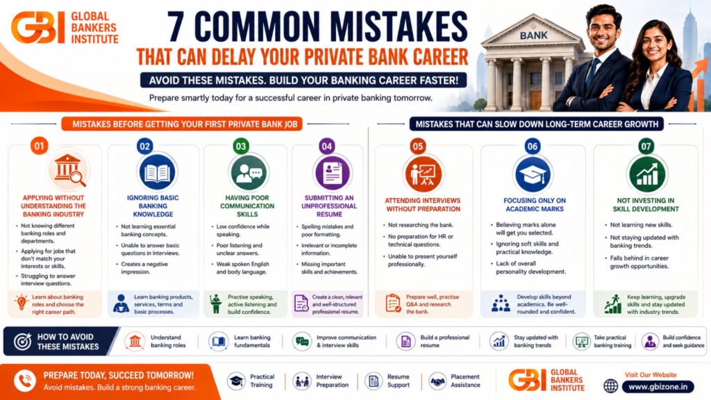 7 Common Mistakes That Can Delay Your Private Bank Career - GBI 