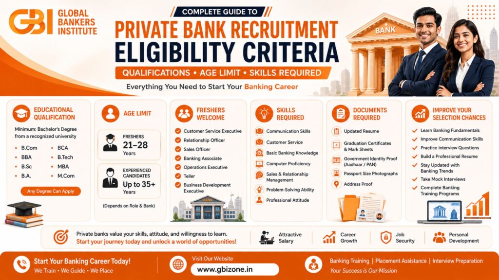 Private Bank Recruitment Eligibility Criteria Qualifications, Age Limit & Skills Required - GBI